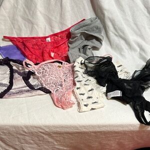 Elegant Women's Lace Intimates Set - Red, Gray, Black, White